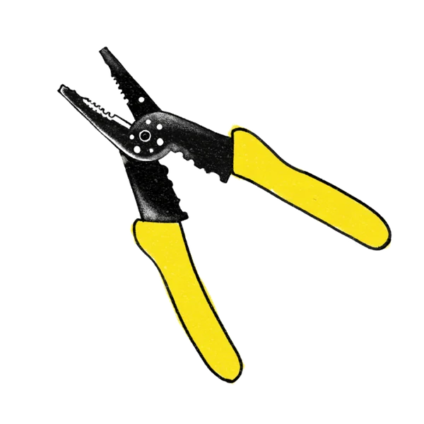 Wire strippers illustration