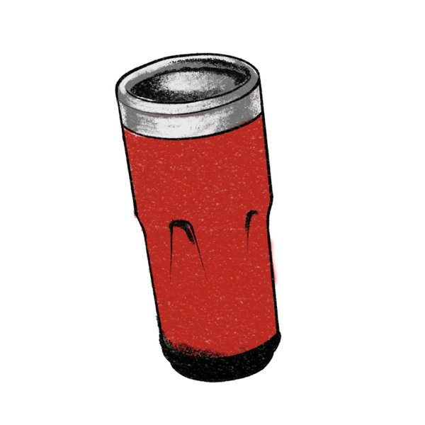 Insulated tumbler illustration