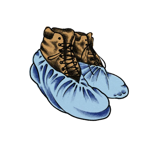 Blue booties