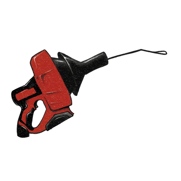 Drain snake illustration
